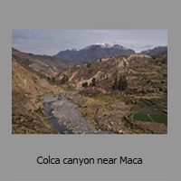 Colca canyon near Maca